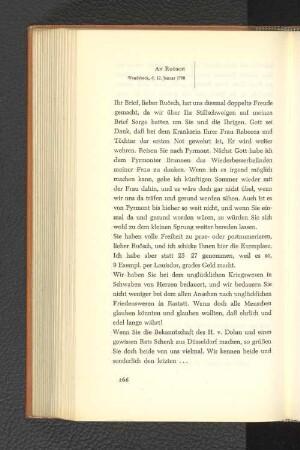 An Ruösch Wandsbeck, den 12. Januar 1798