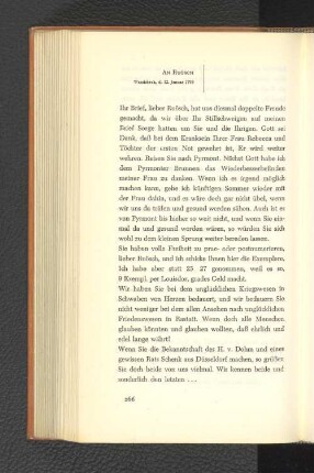 An Ruösch Wandsbeck, den 12. Januar 1798