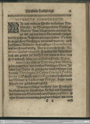 Defunctae Commendatio