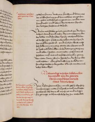 8r-12r, Notwendige ursachen zubedenncken den artickel von der glorien Christi unnd seines menschens herrlichait