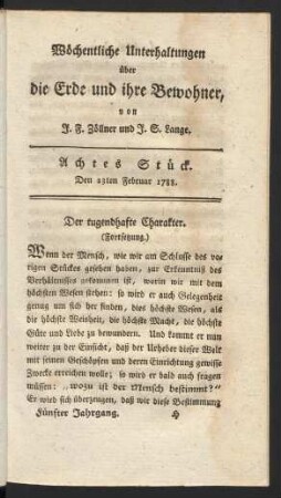 Achtes Stück