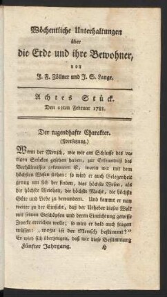 Achtes Stück