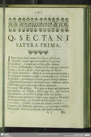 Satyra Prima