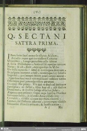 Satyra Prima