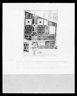 Paris, Château de Champs-sur-Marne, Grundriss und Plan des Gartens