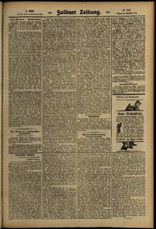 Vierte Ausgabe vom Samstag, den 30. November 1912.