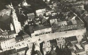 Frankenberg : Marktplatz, Luftbild