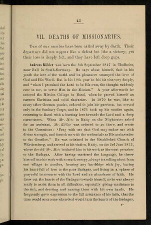43-47, VII. Deaths of missionaries