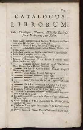 Libri Theologici, Patres, Historiae Ecclesiasticae Scriptores, in Folio