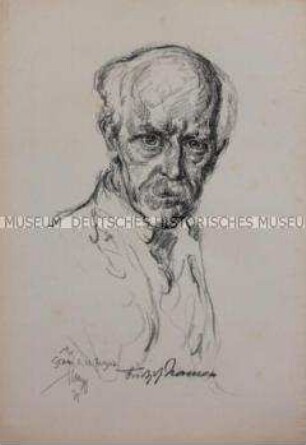 Bildnis des norwegischen Polarforschers Fridtjof Jansen