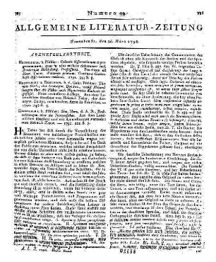 Kramp, C.: Fieberlehre nach mechanischen Grundsätzen. Heidelberg: Pfähler 1794