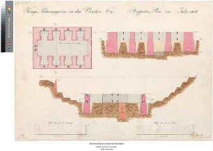 Kriegspulvermagazin [der Festung Mainz] in Bastion 9: Rapportplan für 1826