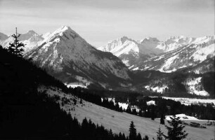 Oberstdorf: Nebelhorn; Auffahrt von Oberstdorf mit Panorama