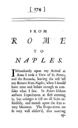FROM ROME TO NAPLES.