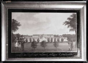 Schloß; Neues Corps de Logis, Guachebild