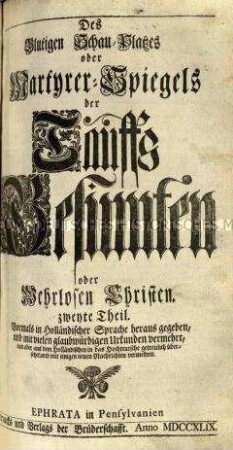 Verzeichnis aller Märtyrer der christlichen Kirchen; Teil 2
