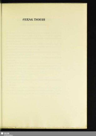 Frank Thiess