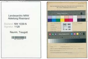 Entnazifizierung Traugott Naunin , geb. 22.11.1905 (Studienrat)