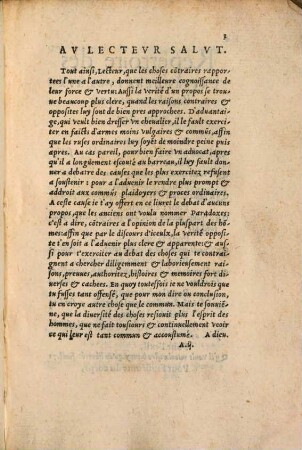 Paradoxes ce sont propos contre la commune opinion