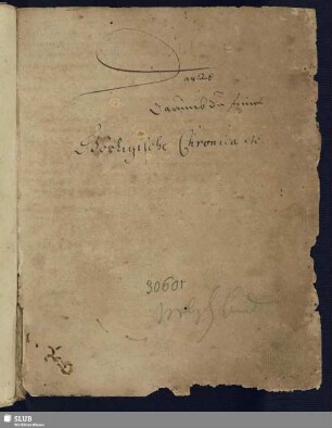 Görlizische Chronica - Mscr.Dresd.d.14 : [von 1131-1562 bzw. 1584.]
