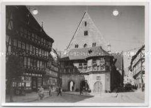 Halberstadt, Fischmarkt und Rathaus