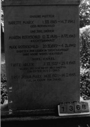 Grabstein 136 [Hahn S. 82 ]: Grabstein 136B [Hahn S. 82 ]