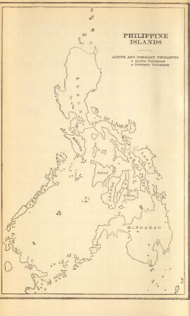 Philippine Islands. Active and dormant volcanoes