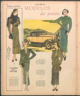 Modelos de paseo para el otoño [Dibujos] : Para la mujer