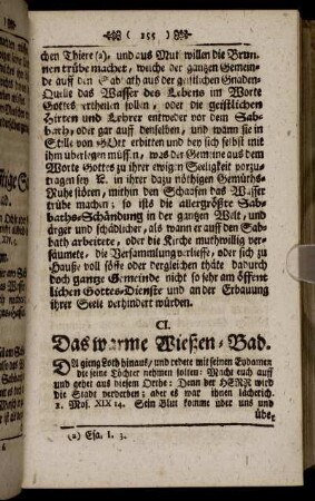 CI. Das warme Wießen-Bad – CL. Das Apostolische Striemen-Bad