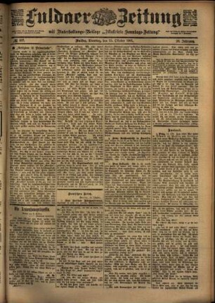 Ausgabe vom Dienstag, den 15. Oktober 1901.