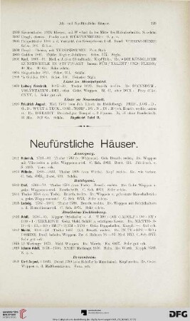 Neufürstliche Häuser (Nr. 2811-3103)