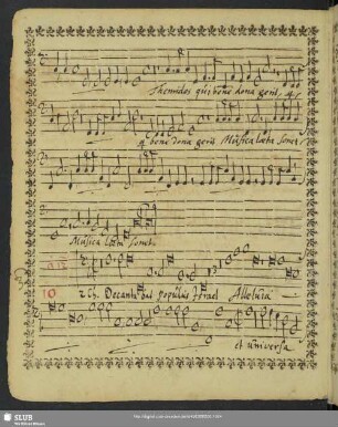 [Nikolaus Zangius]: Decantabat populus Israel