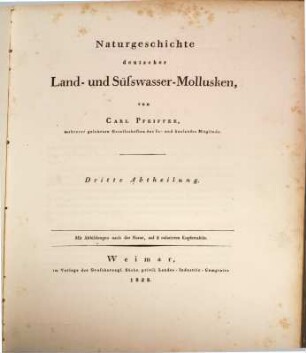 Naturgeschichte deutscher Land- und Süsswasser-Mollusken, 3 : mit Abbildungen nach der Natur