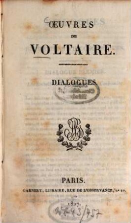 Oeuvres de Voltaire, 37. Dialogues