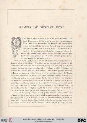 Memoir of Gustave Dore
