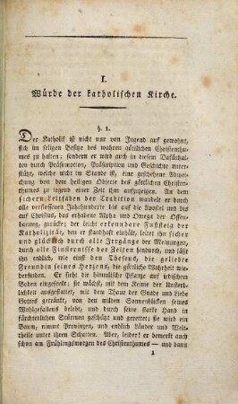 Würde und Hoffnung der katholischen Kirche mit Rücksichtnahme auf die protestantische Kirche