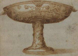 Schale mit Weinlaubranken