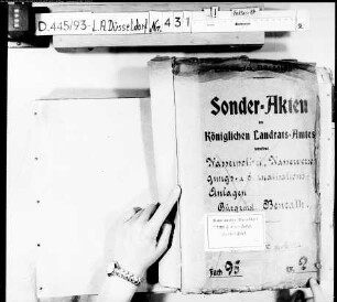 Wasserpolizei, Wasserversorgungs- und. Kanalisationsanlagen der Bürgermeisterei Benrath. Bd. 1
