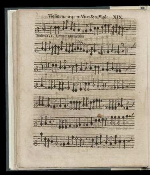 XIX. Herr wer wird wohnen (Violin 2. a 4. a. Voc & 2. Viol)