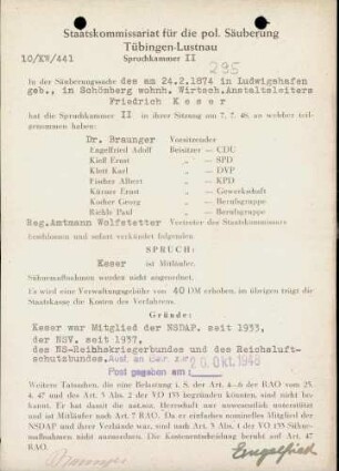 Keser, Friedrich