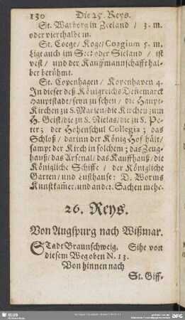 26. Reys. Von Augspurg nach Wißmar