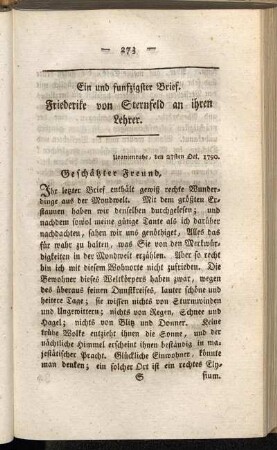 Ein und funfzigster Brief - Sechszigster Brief