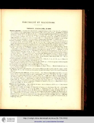 I. - Électricité et Magnétisme