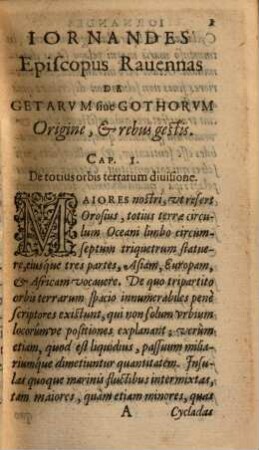 De Getarum, sive Gothorum origine et rebus gestis