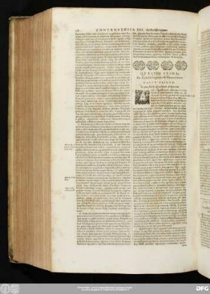 Caput Primum. In quo status Quaestionis proponitur.