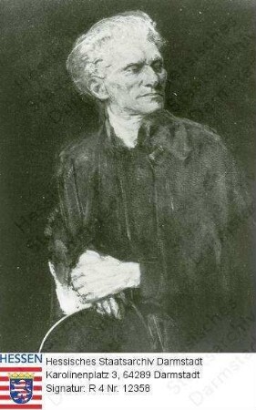 George, Stefan (1868-1933) / Porträt, stehend, Kniestück
