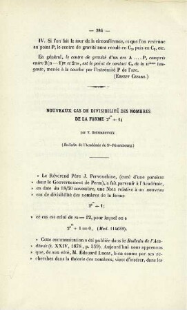 Nouveaux cas de divisibilité des nombres de la forme ...