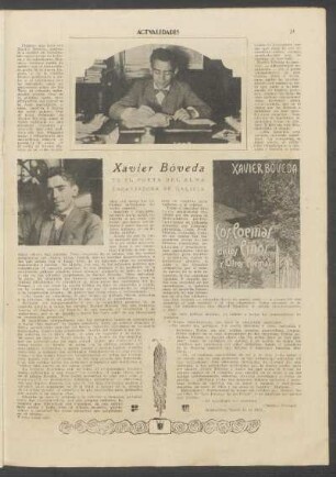 Xavier Bóveda - Es el poeta del alma encantadora de Galicia