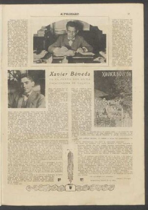 Xavier Bóveda - Es el poeta del alma encantadora de Galicia