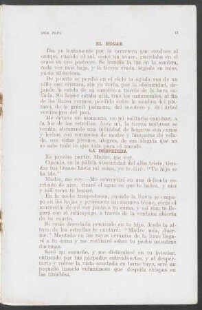 La despedida